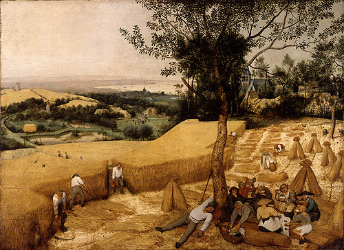 The Harvesters by Brueghel