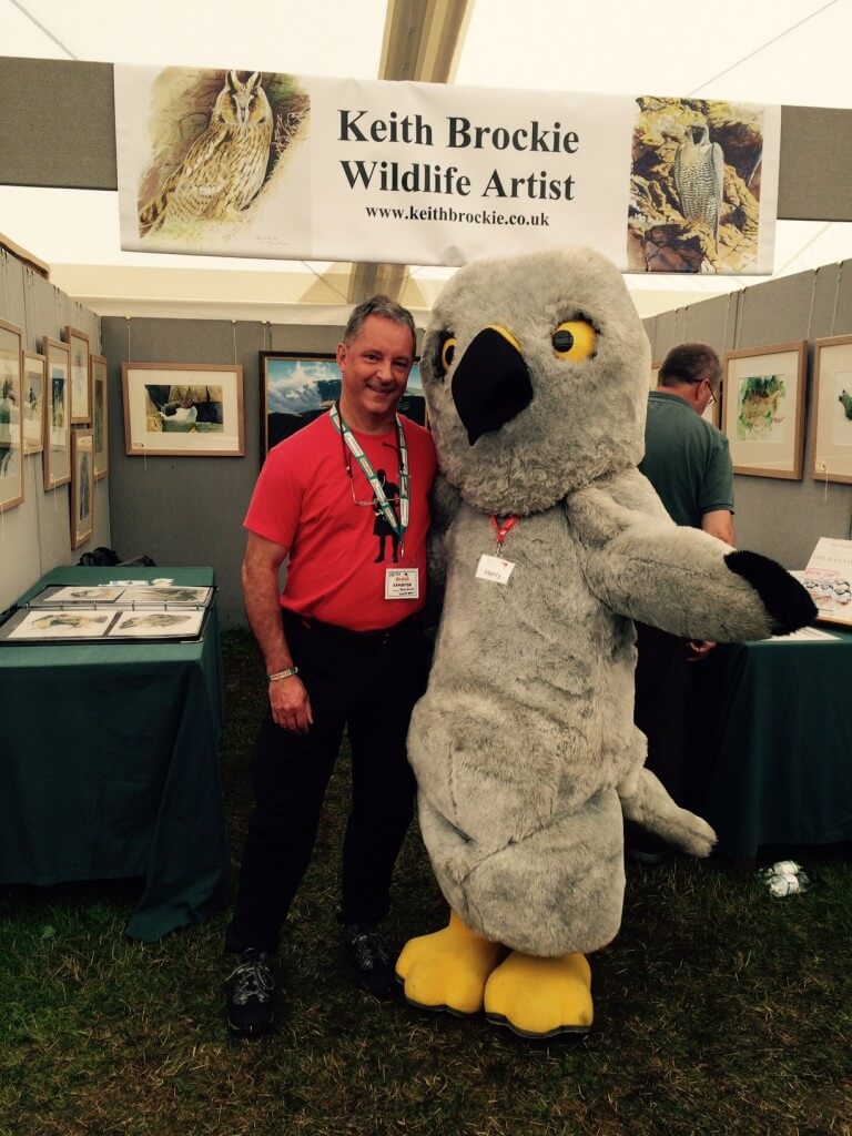 Henry meets Keith Brockie - another top wildlife artist